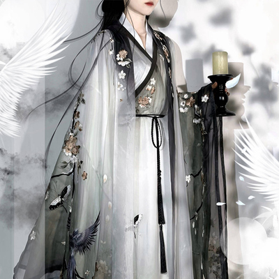 直裰汉服异志阁水墨风汉元素