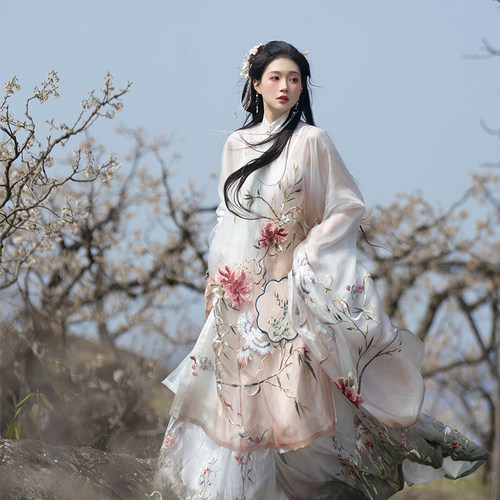 汉服异志阁马面裙刺绣披风