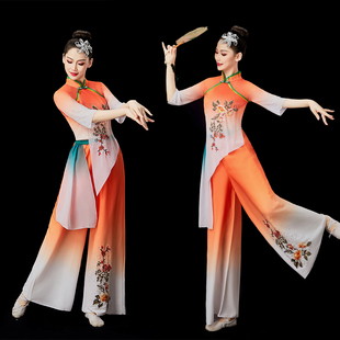 胶州秧歌舞蹈服艺考表演服扇子舞服水稻舞希望 田野广场演出服女