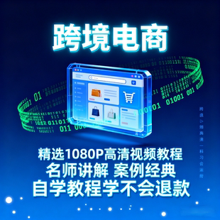 全平臺跨境電商視頻教程新手自學零基礎入門精通教學課程全集