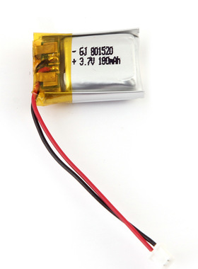 801520 聚合物锂电池组190mah 电风扇摇控器电动玩具车 3.7V 电池