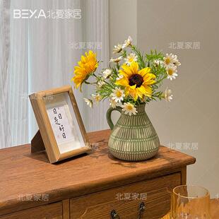 仿真花菊花向日葵花束上花装饰餐桌花摆件假花摆件仿真花束