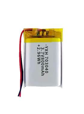 703040聚合物锂电池3.7V800mAh 美牙仪应急照明灯打印机...