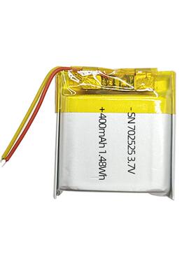 702525聚合物锂电池3.7v400mAh智能手表蓝牙音箱宠物玩具充电电池