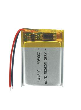 聚合物锂电池502025-200mAh3.7V探鱼器除螨仪早教机照相机