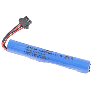 14500 7.4v 500mAh 1200 锂电池带线SM-4P接口带保护板充电电池