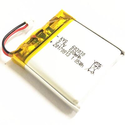 聚合物CQC KC认证603030 653030 3.7V 500mAh便携式音响耳机电池