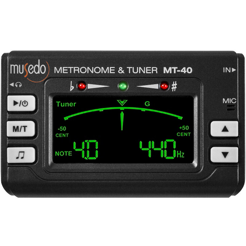 musedo妙事多mt40w管乐通用长笛/萨克斯/笛子专用调音校音节拍器