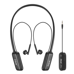 isk wh10无线监听耳机专用户外舞台演出直播声卡立体声挂脖式耳返