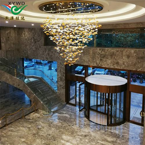 玻璃琉璃叶片空中吊饰装饰灯具枫叶吊顶挂件酒店会所商场软装饰品