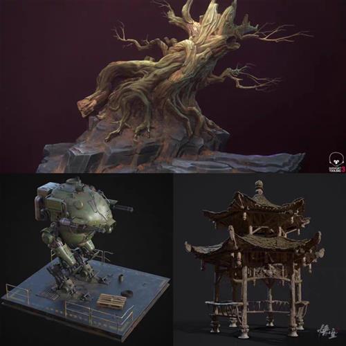 年次世代场景网络班教程d模型建模贴图材质pbr全流程制作课程