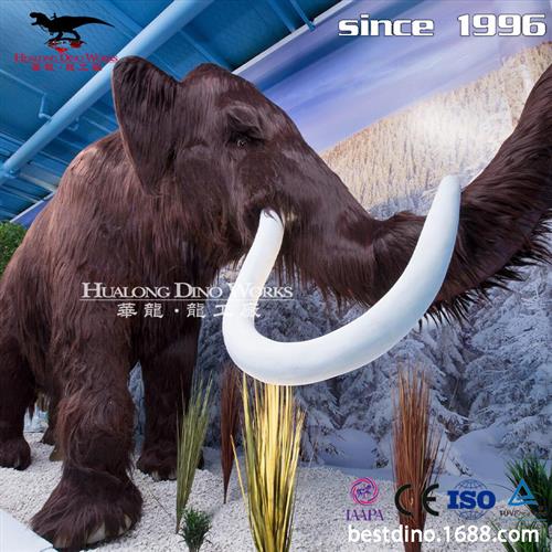 仿真动物猛犸象野生生物超大模型自然博物馆生物模型摆件工艺品