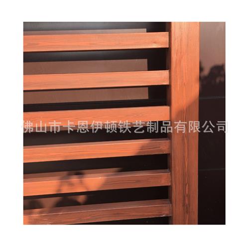 户外异形仿木纹长廊不锈钢凉亭铝合金廊架阳光房格栅厂家加工安装