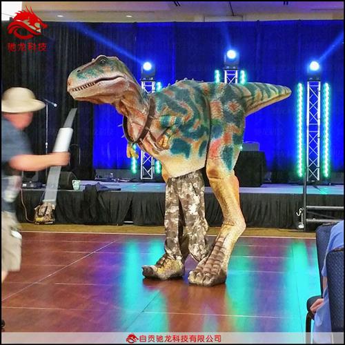 恐龙舞台影视表演道具人控制机械恐龙皮套商场游乐园公园人气展览