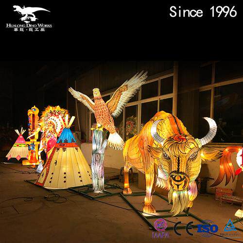 年春节新款异国动物主题彩灯led节能灯源大型花灯工厂