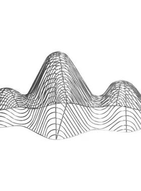 金属假山摆件会所售楼处大型不锈钢雕塑户外园林庭院水池景观装饰