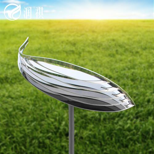 酒店售楼处地产轻奢水池镜面不锈钢抽象创意鱼摆件雕塑装饰品定制