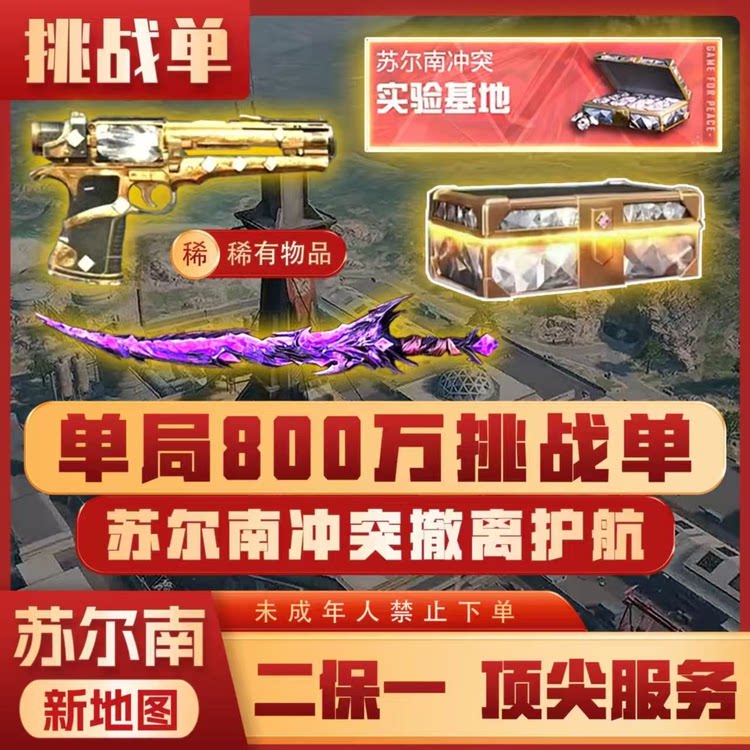 [纯绿色]和平精英地铁逃生代练护航陪玩刷地铁币代打买币卖装备