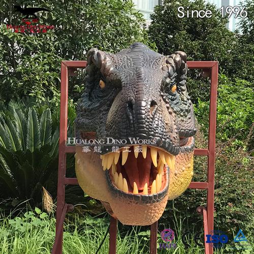 仿真霸王龙头机械电动模型摆件参观展览品大型恐龙生产厂家制作