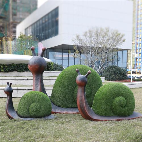户外仿真绿植蜗牛玻璃钢动物雕塑公园花园小区绿地学校美陈大摆件