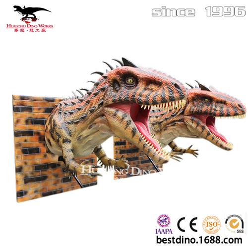 大型仿真恐龙头模型四川自贡仿真恐龙工厂制作恐龙乐园打造设计.