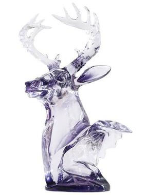 铂晶透明树脂雕塑创意家具摆件户外抽象人物仿水晶工艺艺术品定制