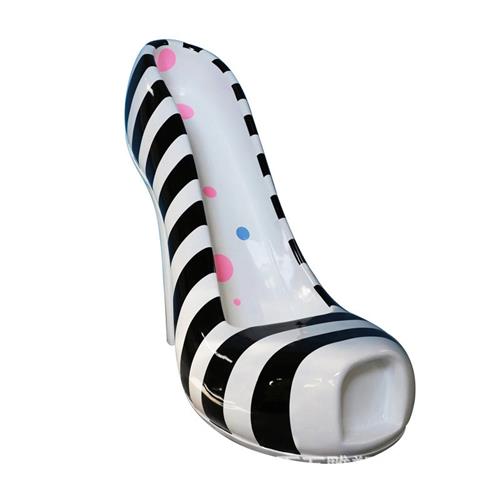 玻璃钢高跟鞋雕塑商场美陈装饰摆件