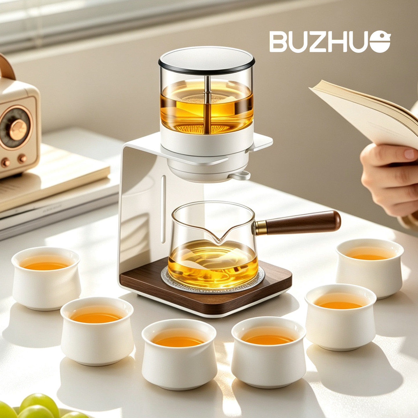 自动懒人泡茶神器高颜值泡茶壶