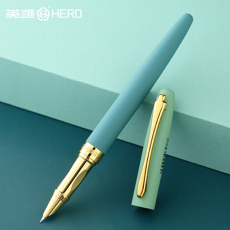 英雄钢笔小学生专用练字正姿包头0.38特细暗尖儿童男孩书法可替换墨囊女生高颜值精致三四年级专用定制刻字