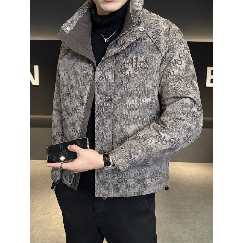 高级感加绒加厚男士羽绒服2025冬季新款潮牌时尚立领短款冬装外套