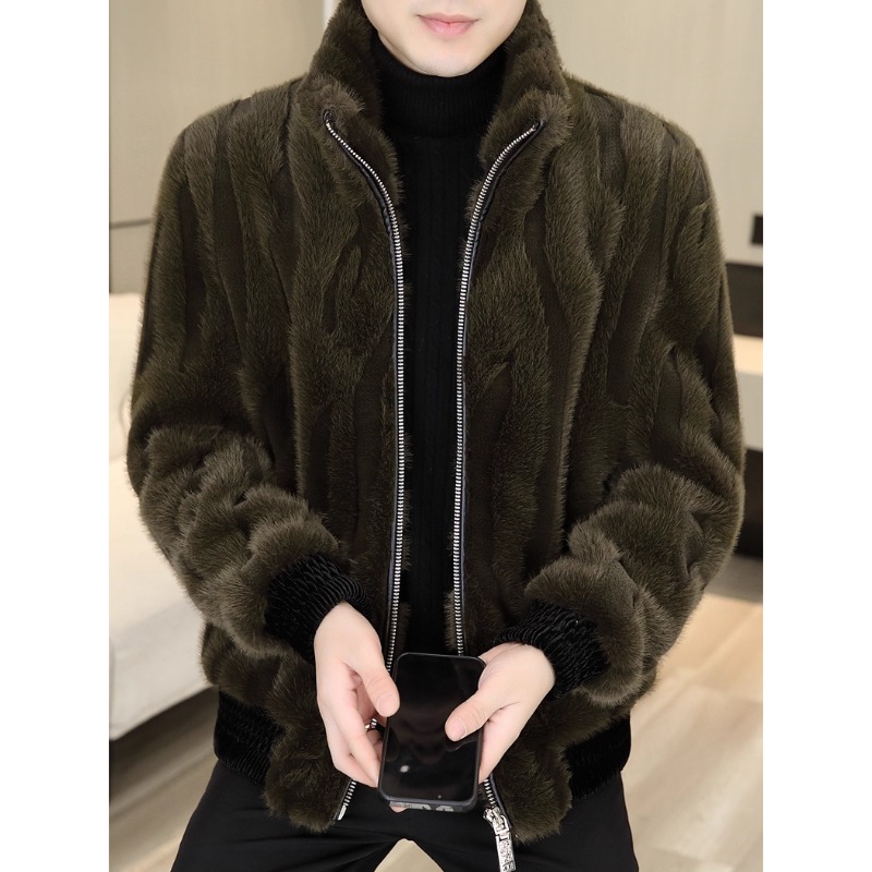2025冬季新款加厚金貂绒大衣男