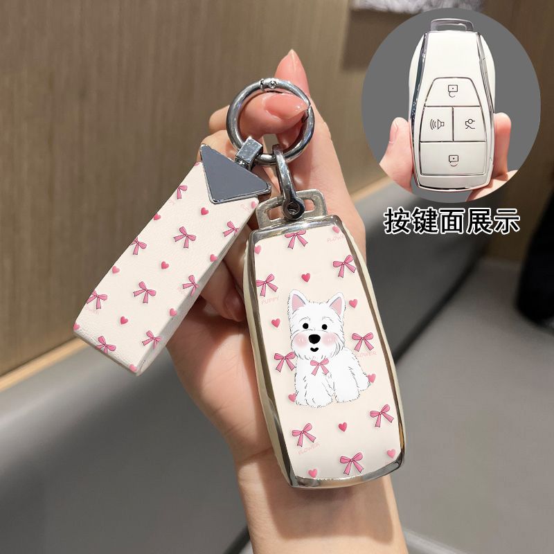 北京BJ40越野钥匙套BJ30/BJ60雷霆BJ90魔方x7汽车专用EU5可爱壳扣