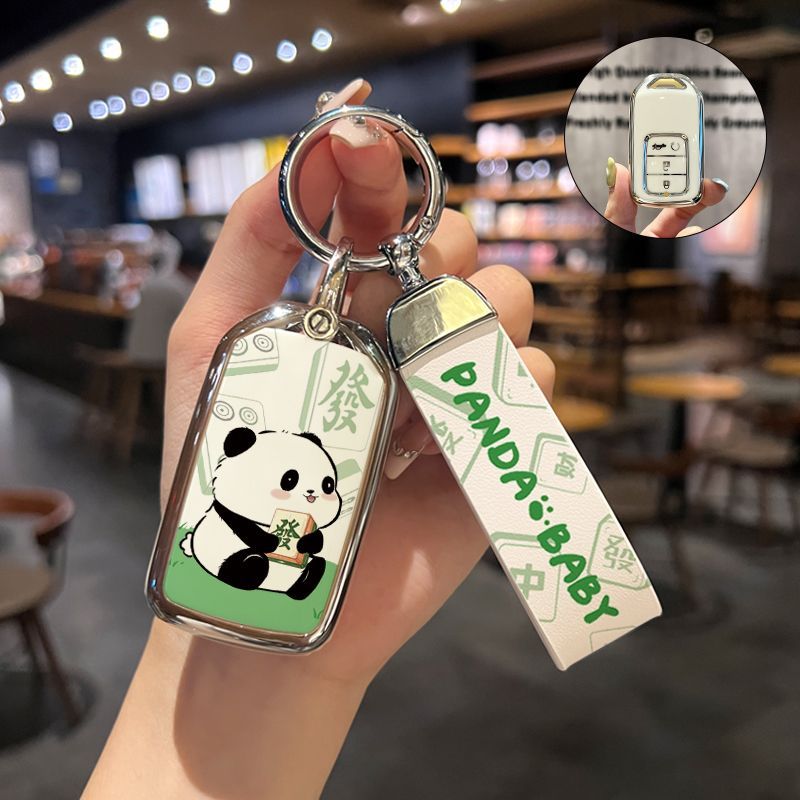 适用本田钥匙套crv思域雅阁xrv型格缤智皓影凌派飞度hrv车扣壳包