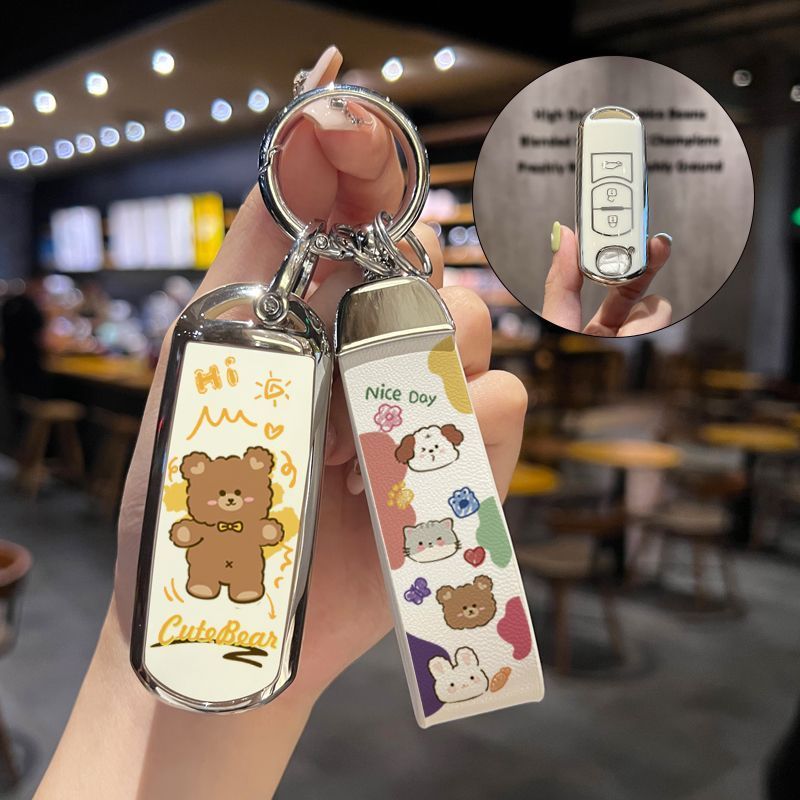 适用马自达3昂克赛拉钥匙套CX4阿兹尔CX5次世代CX30汽车钥匙套CX8