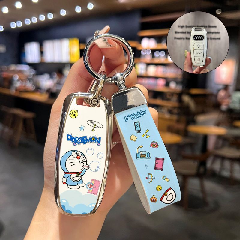 适用于奥迪A4L钥匙套A6L女A3/Q5L/A8/Q7/Q3/Q8/汽车钥匙保护套男