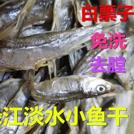 包邮白票子鱼干淡水鱼干东北鸭绿江鱼干干货白漂子一斤吉林