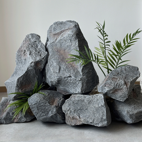 pu仿真石头橱窗庭院造景