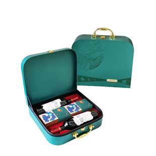 26马年春节新款红酒白酒食品特产混搭礼盒企业定制纸盒皮盒包装盒