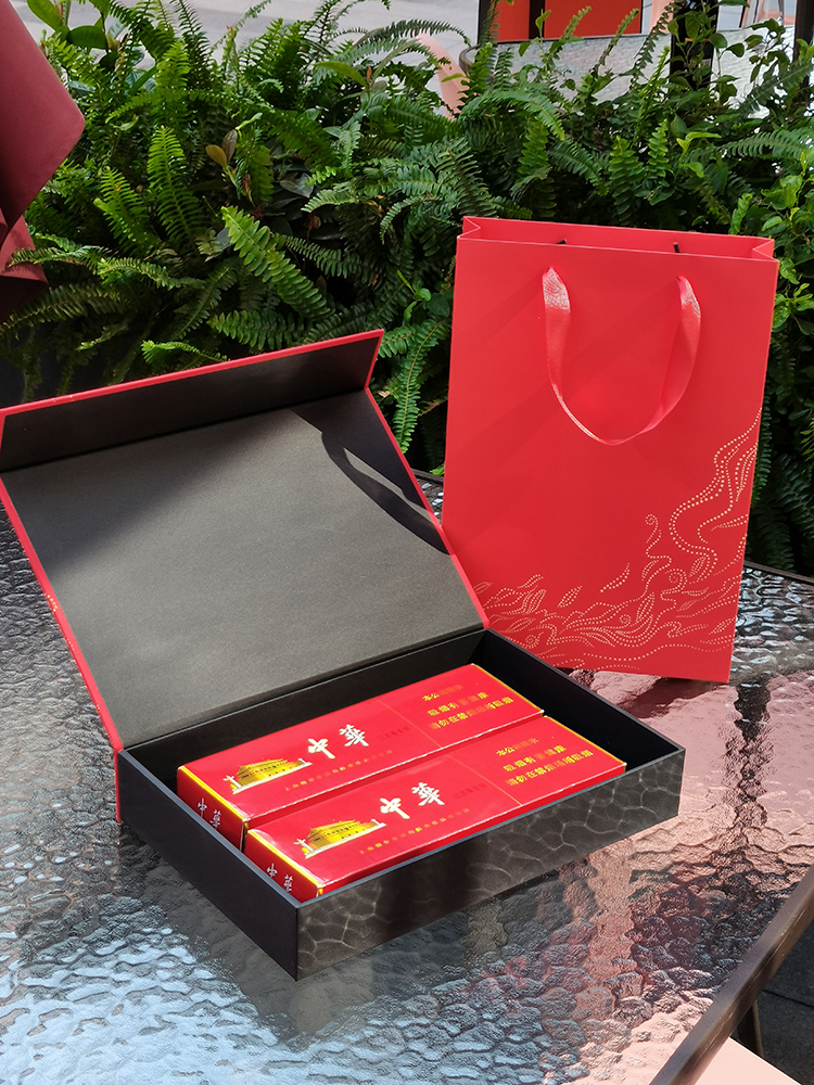 1送老丈人的礼物包装盒2条烟的礼盒走亲访友空礼品盒可以定制盒子
