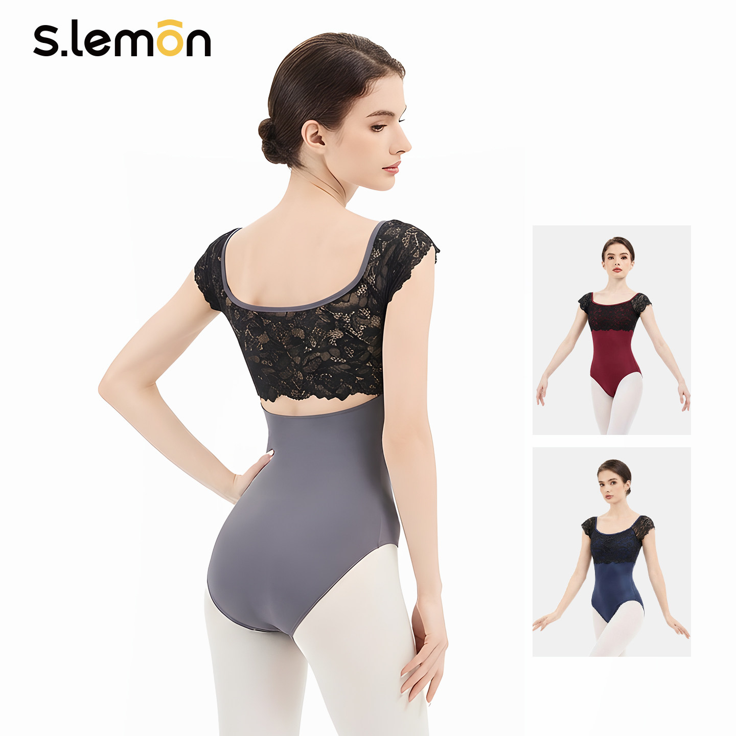 新款芭蕾舞练功服成人女蕾丝拼接短袖黑色体操服艺考高胯演出体服,运动/瑜伽/健身/球迷用品,芭蕾舞服,淘宝优惠券,粉丝福利购,淘宝优惠卷