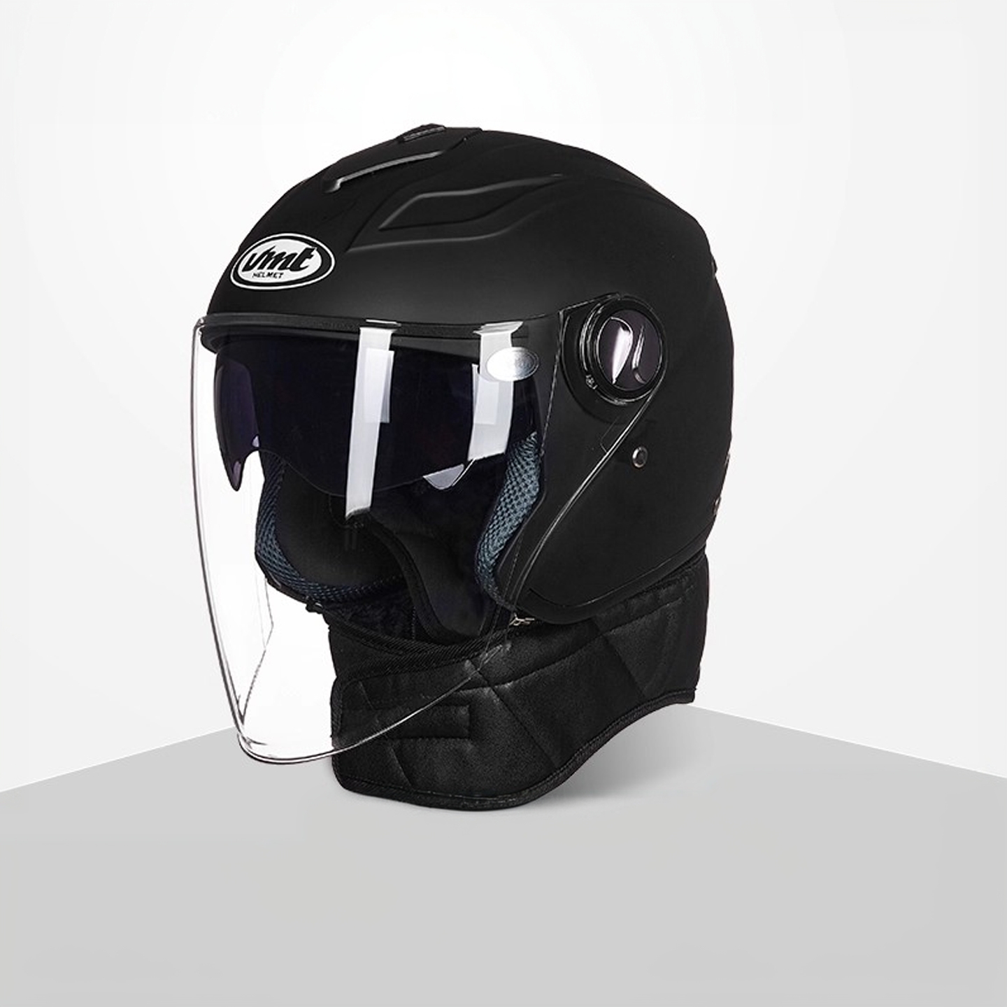 3C认证摩托电动车头盔女可拆卸围脖秋冬电瓶车保暖头盔男防风防雾