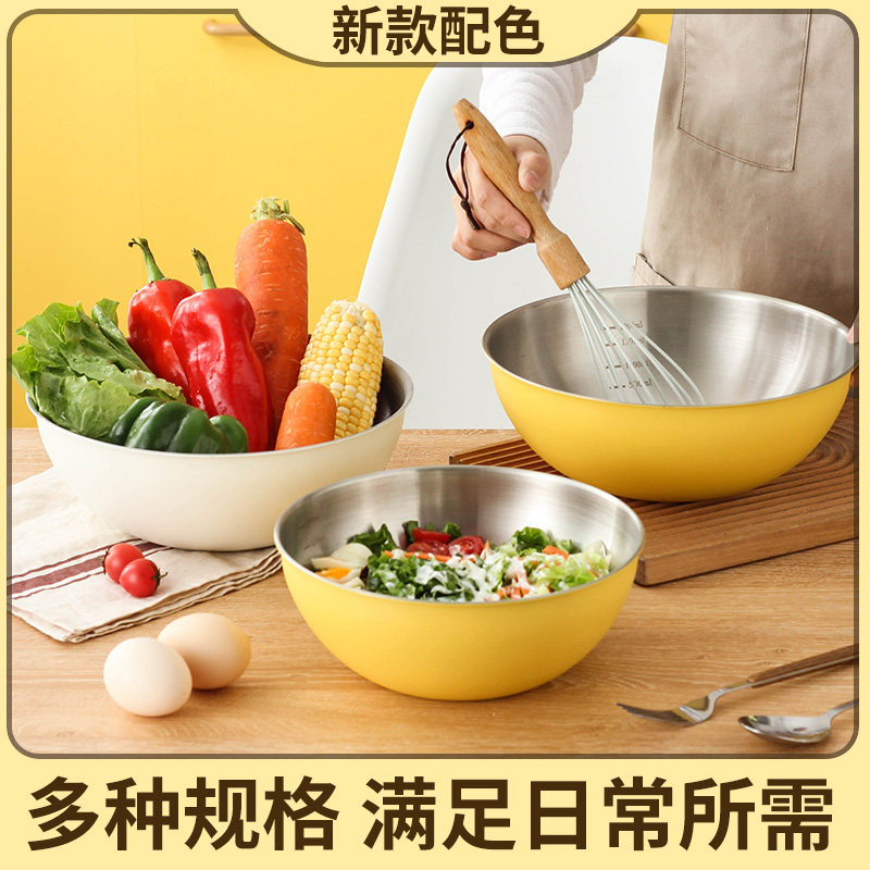 304不锈钢沙拉碗泡面碗家用