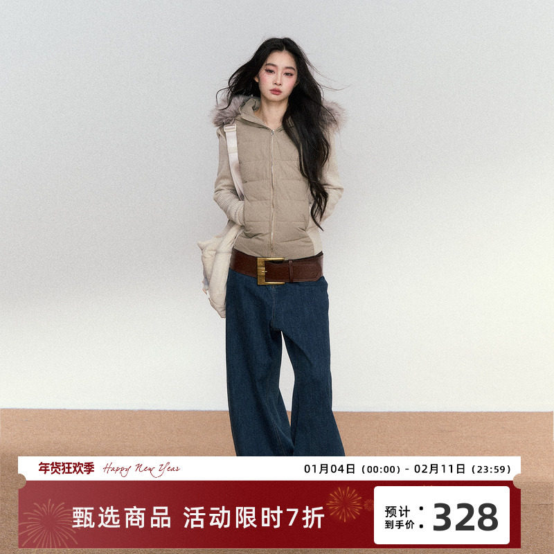 RedBling 原创设计秋冬新款收腰显瘦毛领连帽短款棉服排骨外套女,女装/女士精品,短外套,淘宝优惠券,粉丝福利购,淘宝优惠卷