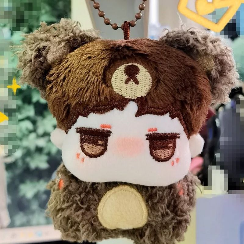 动物琑粒隐藏款bear小熊5cm棉花娃娃博君一肖毛绒玩偶呆萌公仔