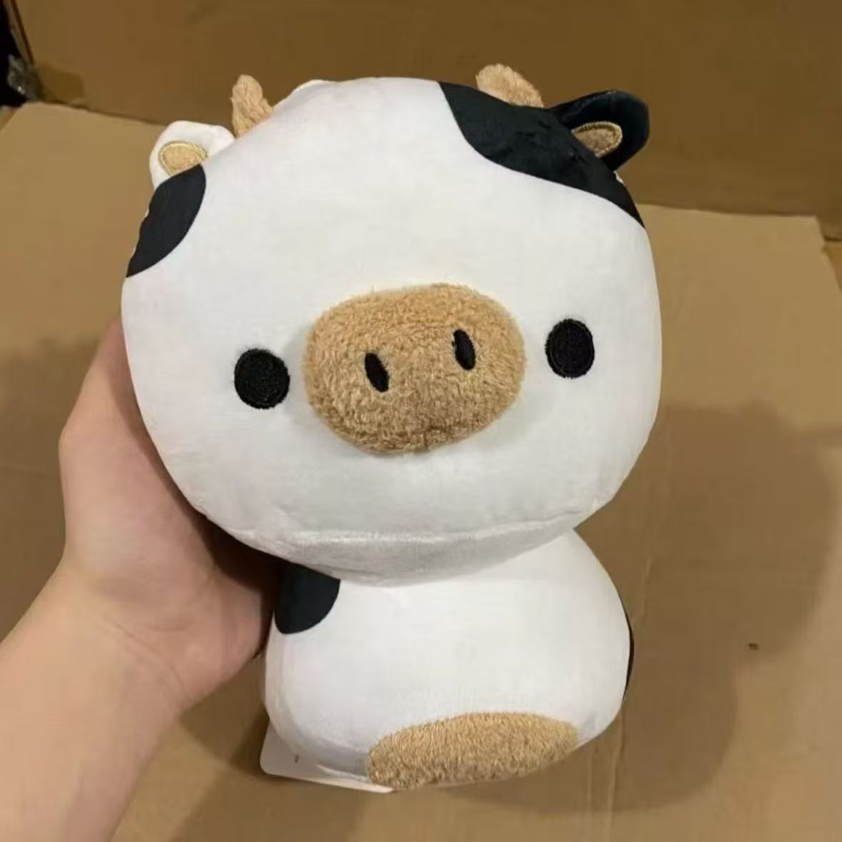 可爱黑白奶牛公仔毛绒玩具超萌玩偶送好龟龟礼物送女生睡觉抱枕