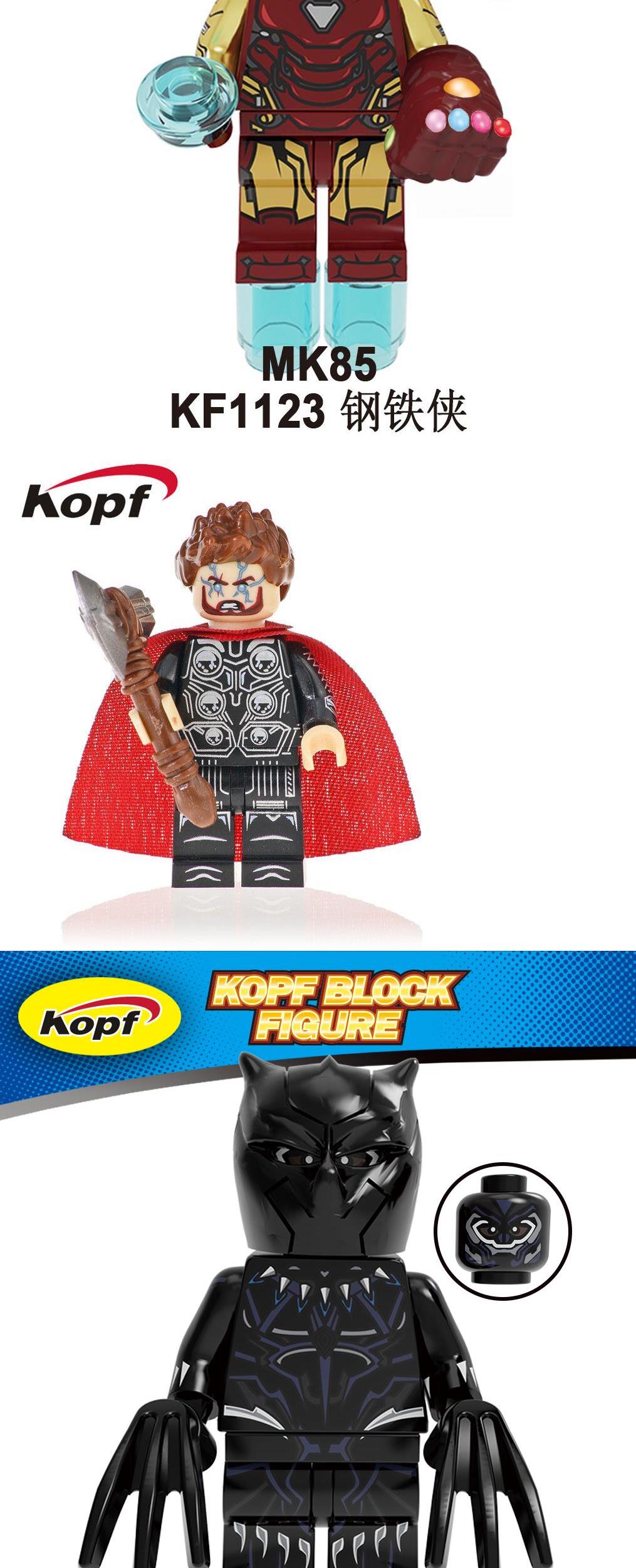 Khối xây dựng Kefeng kf6087 Avengers Ants Captain America Đồ chơi League 4 Super Heroes Fighting Thunder - Khối xây dựng đồ chơi trẻ con