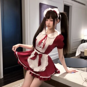 大码性感纯欲女仆睡裙