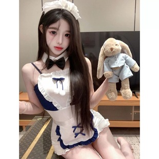 大码纯欲二次元日系甜美jk女仆party聚会cos角色扮演睡衣裙女qqny