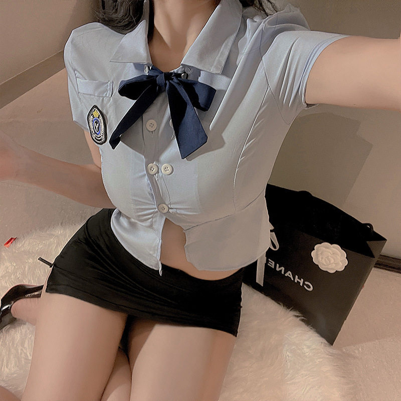 大码性感纯欲角色扮演包臀裙