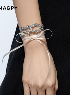 MMAGPY圆舞曲系列棉绒Balletcore 芭蕾女孩手镯